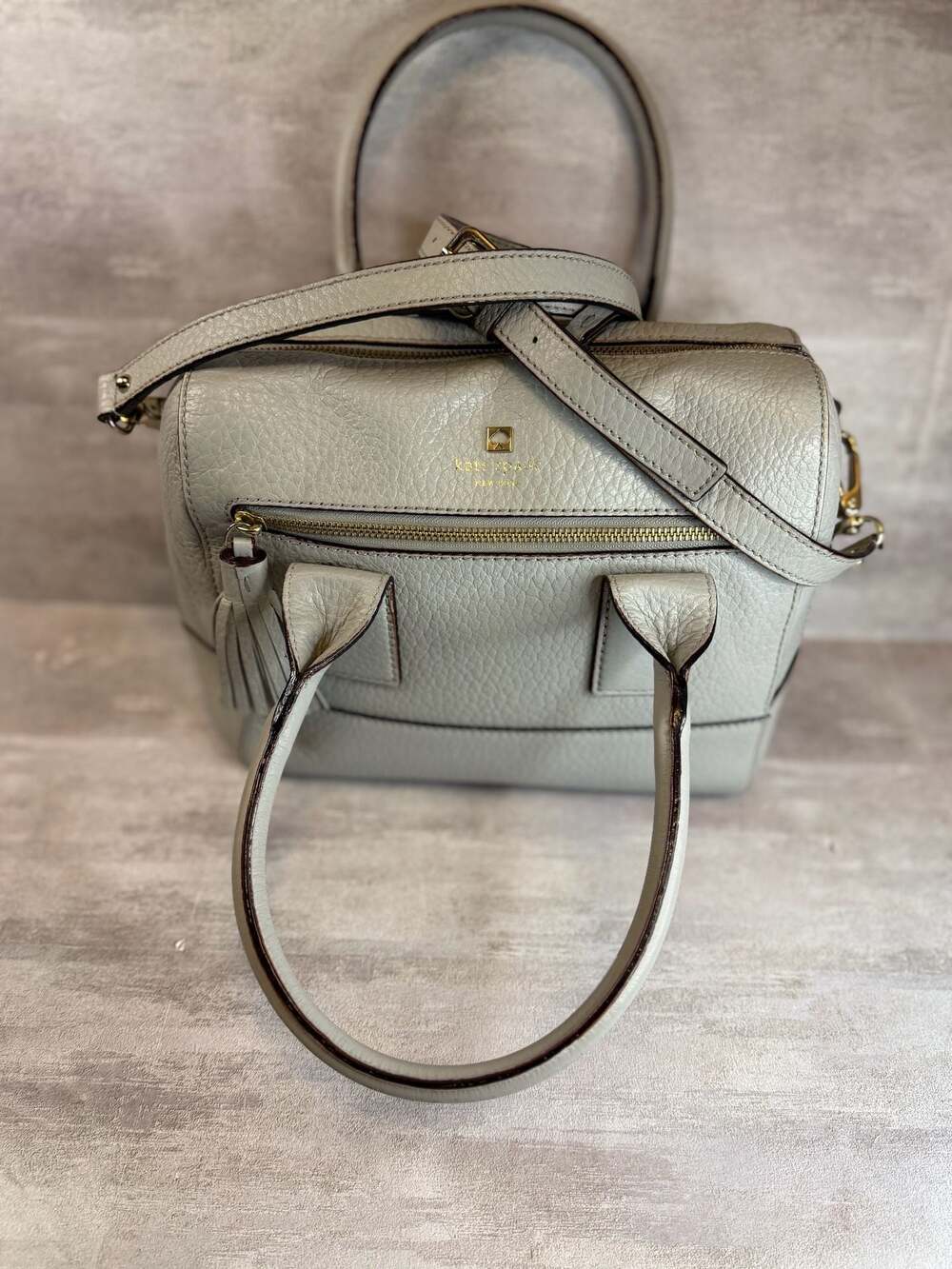 Kate Spade Southport Avenue Alessa Leather Satchel Bag